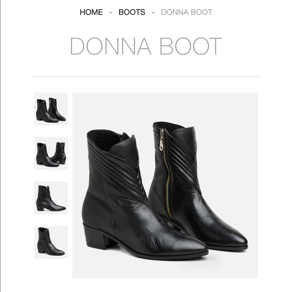 Modern Vice Donna Boot Black Leather 7.5